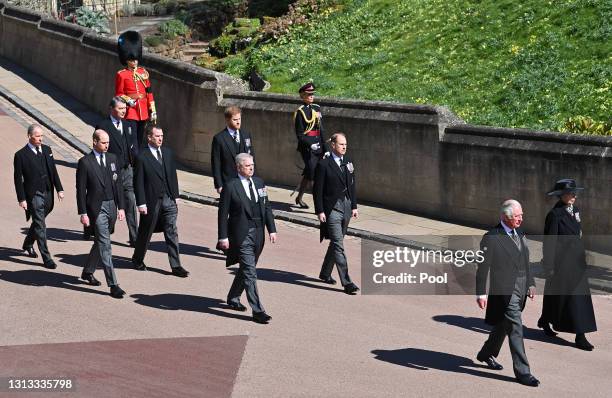 Prince Charles, Prince of Wales, Princess Anne, Princess Royal, Prince Andrew, Duke of York, Prince Edward, Earl of Wessex, Prince William, Duke of...