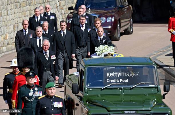 Prince Charles, Prince of Wales, Prince Andrew, Duke of York, Prince Edward, Earl of Wessex, Prince William, Duke of Cambridge, Peter Phillips,...