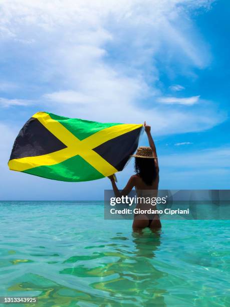 jamaica - jamaica flag stock-fotos und bilder