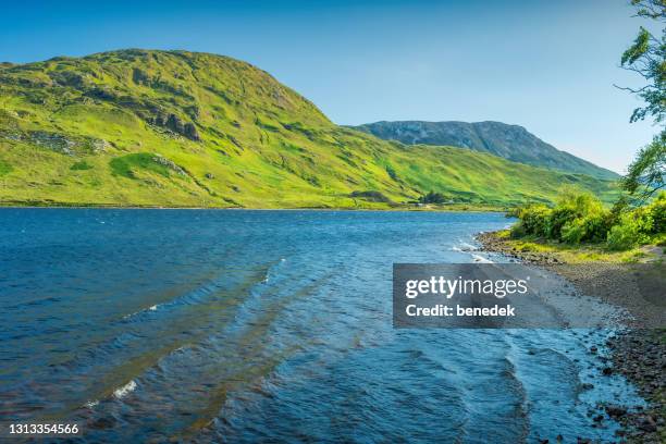 connemara ireland kylemore lough - connemara stock pictures, royalty-free photos & images