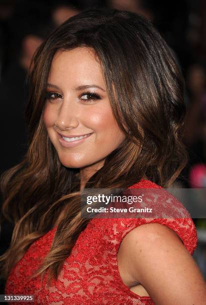 Ashley Tisdale arrives at the "Pirates Of The Caribbean: On Stranger Tides" World Premiere at Disneyland on May 7, 2011 in Anaheim, California.