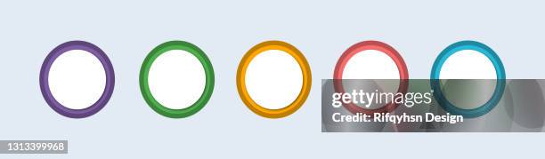 steps infographic design - six step process stock illustrations