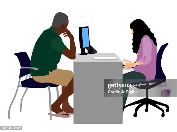 customer service client flat design - 2 process infographic stock illustrations