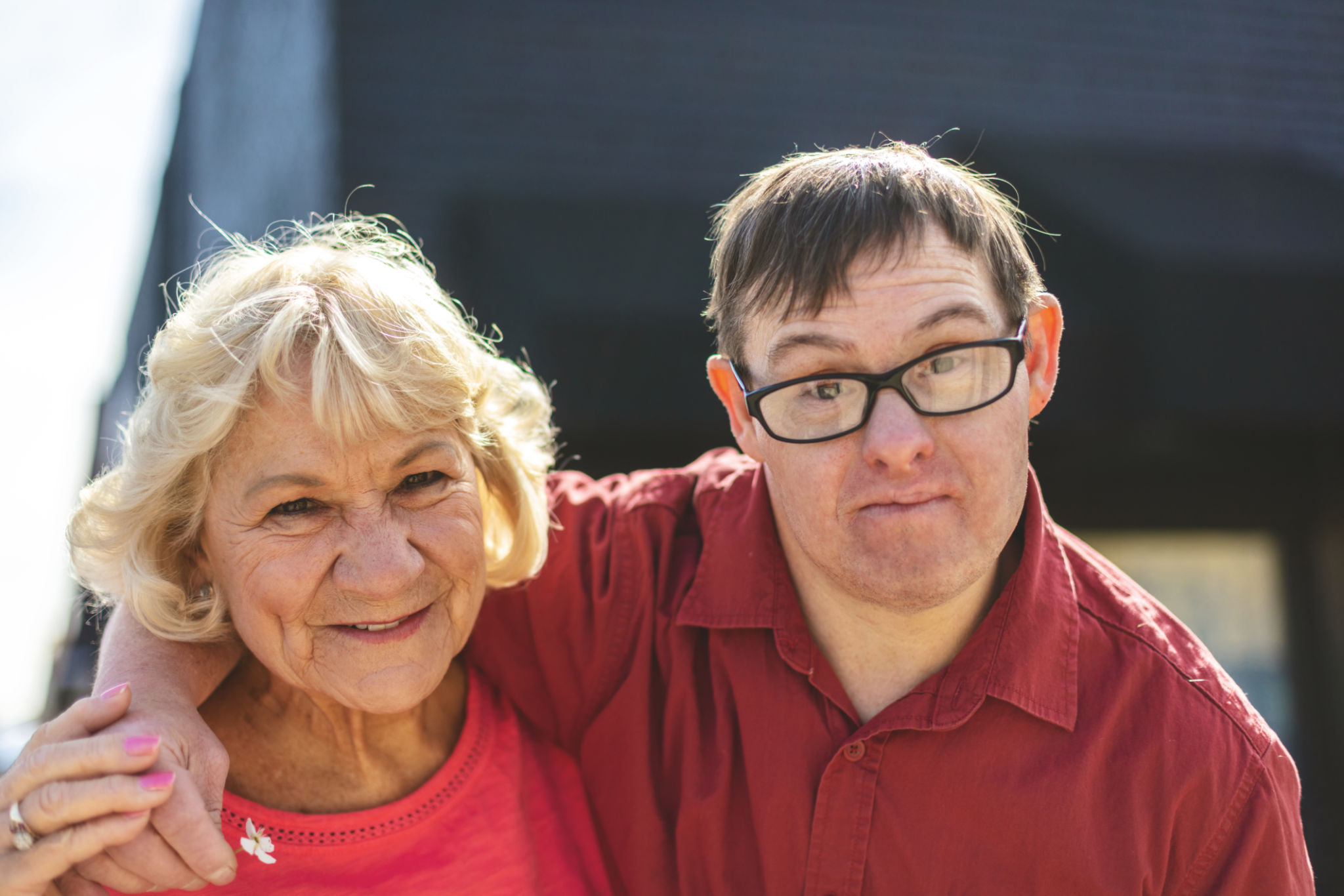 Adult Man Portrait with a Down Syndrome Photo Series Adult Man Portrait with a Down Syndrome Photo Series