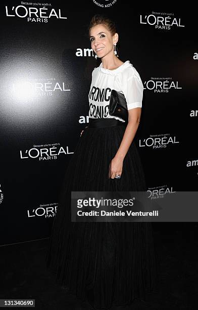 Clotilde Courau attends amfAR's Cinema Against AIDS Gala after party during the 64th Annual Cannes Film Festival at Hotel Du Cap on May 19, 2011 in...