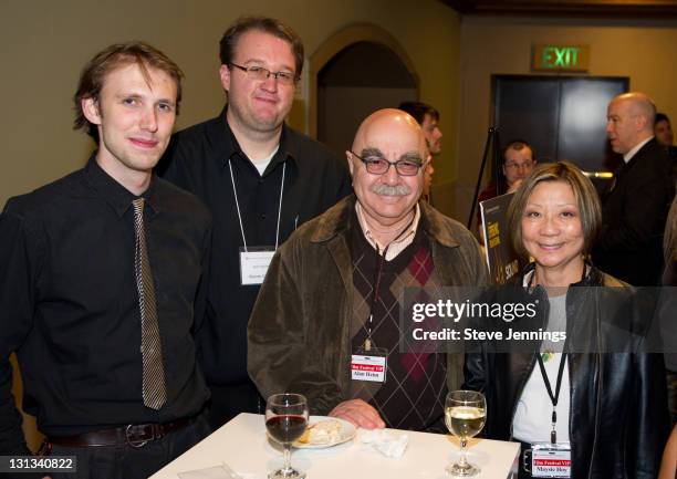 Luke Shock, Warren Croker, Alan Heim and Maysie Hoy attend the Academy of Art University 5th Annual Epidemic Film Festival at Golden Gate Theatre on...