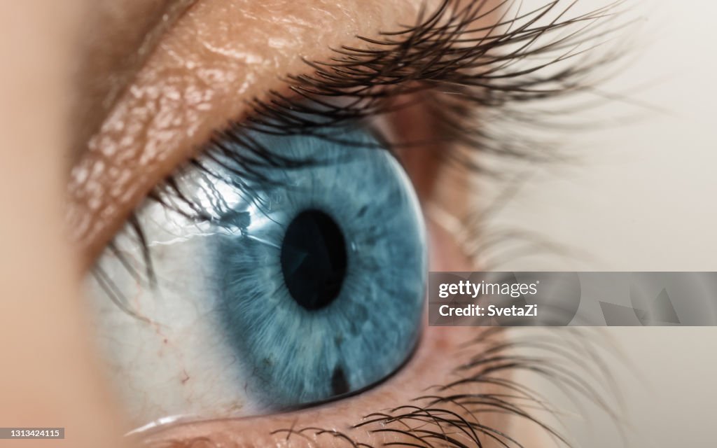 Woman eye close-up.