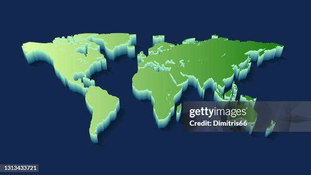 Gradient World Map Flat Photos and Premium High Res Pictures - Getty Images