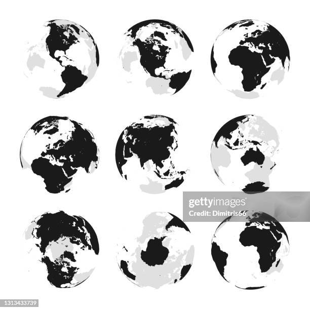 128 Flat World Map Lines Stock Photos, High-Res Pictures, and Images ...