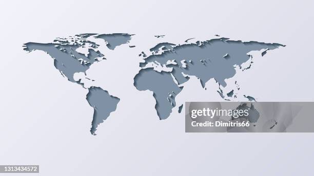 stockillustraties, clipart, cartoons en iconen met de kaart van de wereld - 360 globe