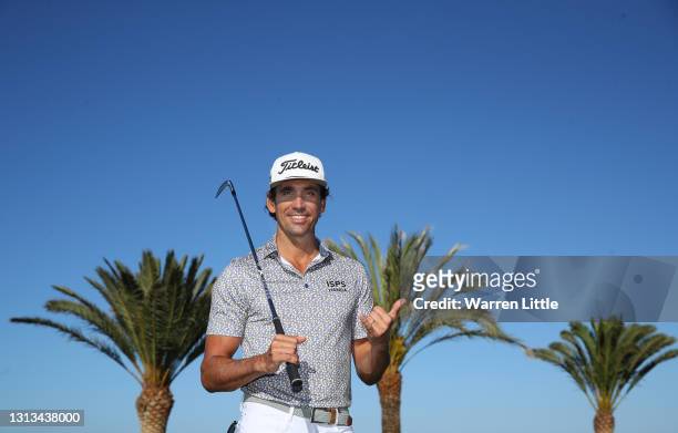 Rafa Cabrera Bello of Spain poses for a portrait ahead of the Gran Canaria Lopesan Open at Meloneras Golf Club on April 20, 2021 in Gran Canaria,...