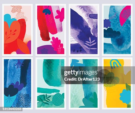 Set Of Abstract Creative Backgrounds Set Of Abstract Creative Backgrounds