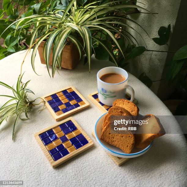 morning tea - poona stockfoto's en -beelden