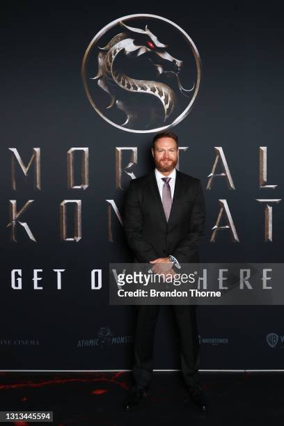 Josh Lawson attends the Sydney premiere of Mortal Kombat at Hoyts Entertainment Quarter on April 20, 2021 in Sydney, Australia.