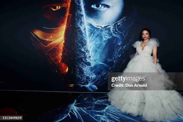 Sisi Stringer attends the Sydney premiere of Mortal Kombat at Hoyts Entertainment Quarter on April 20, 2021 in Sydney, Australia.