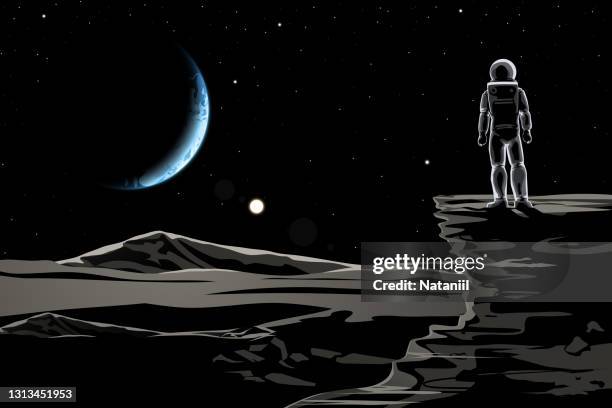 space poster - asteroid stock illustrations