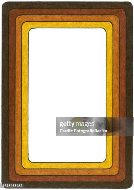 retro brown stripes frame - fotografie stock illustrations
