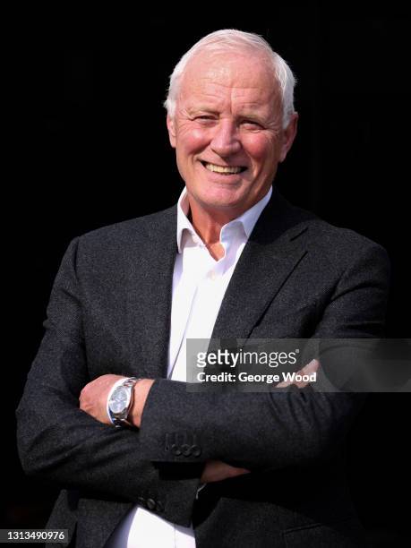 Barry Hearn poses for a photo outside the Crucible Theatre after stepping down as Matchroom Sport chairman during Day Four of the Betfred World...