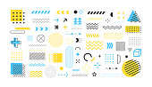 Set Of Geometric Shapes. Abstract design elements