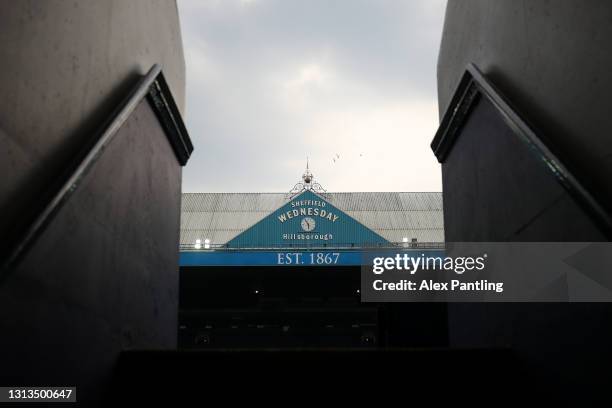 General view inside the stadium prior to the Sky Bet Championship match between Sheffield Wednesday and Blackburn Rovers at Hillsborough Stadium on...