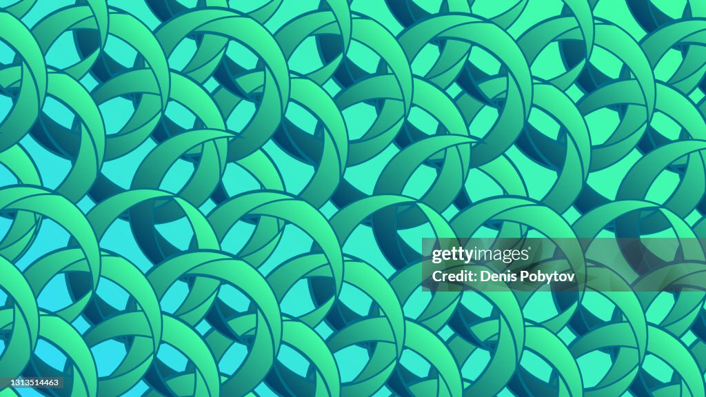 Geometric Abstract Illustration - Hedge Concept.