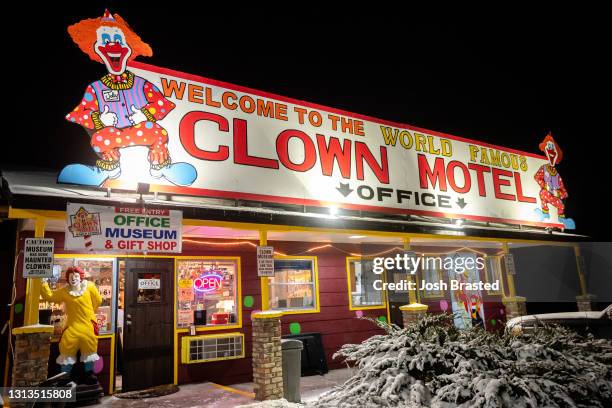 The World Famous Clown Motel on January 23, 2021 in Tonopah, Nevada.