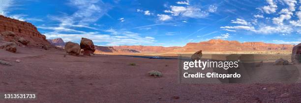 a wide shot from the marble canyon in arizona - desert sky stock pictures, royalty-free photos & images