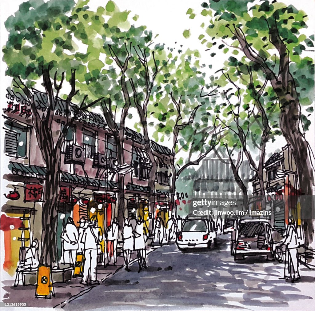 Shu Yuan Men Street, Xian, China