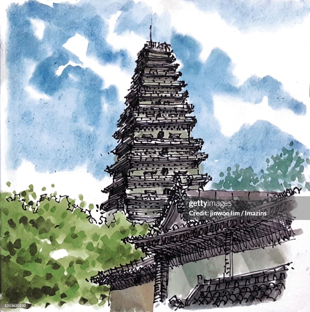 Small Wild Goose Pagoda, Xian, China