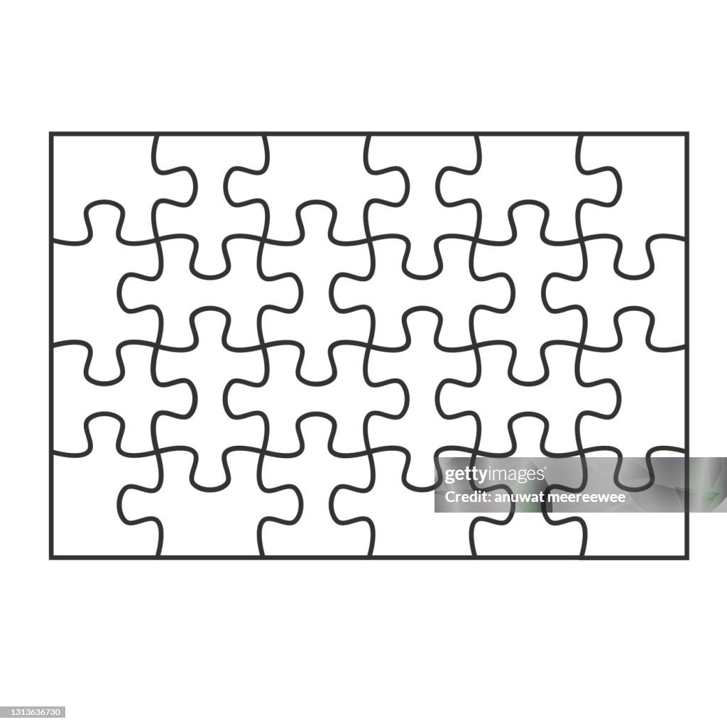 Isolate Puzzle Mockup Jigsaw Puzzle For Overlapping Puzzles In The Game Per Picture ...