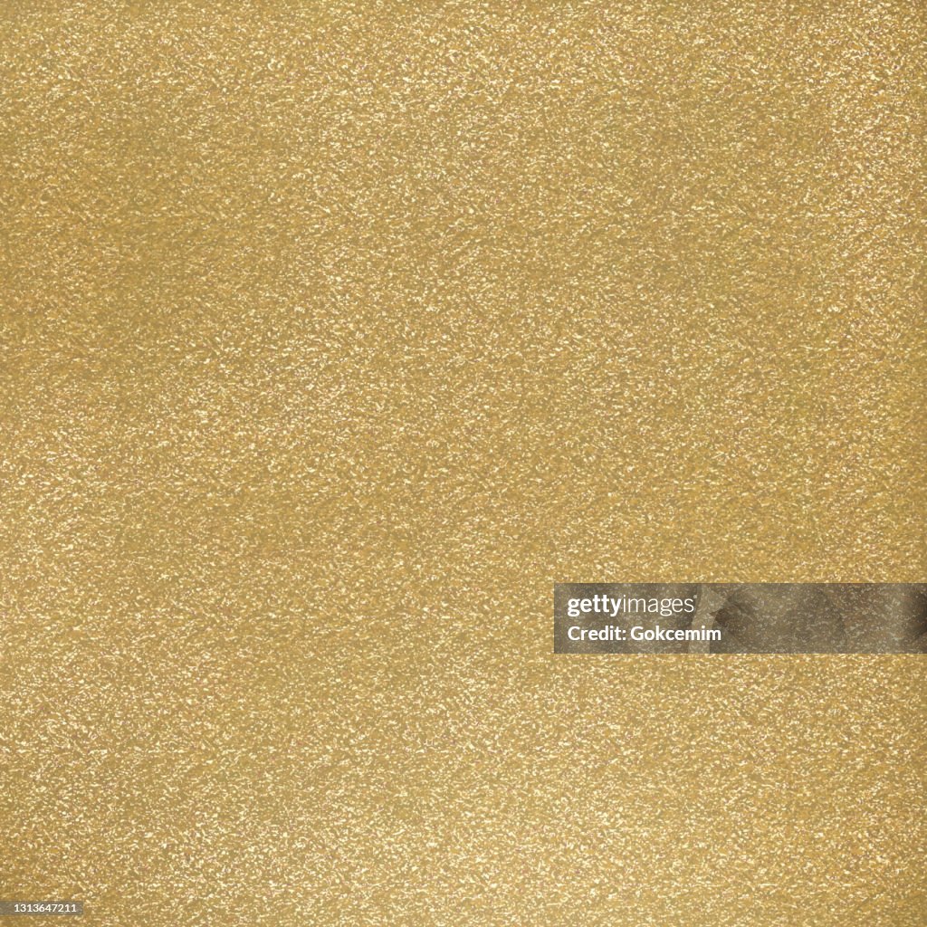 Abstracte Achtergrond met Gouden Glinsterende Penseelstreek. Gouden Folie Glanzende Grunge Textuur.