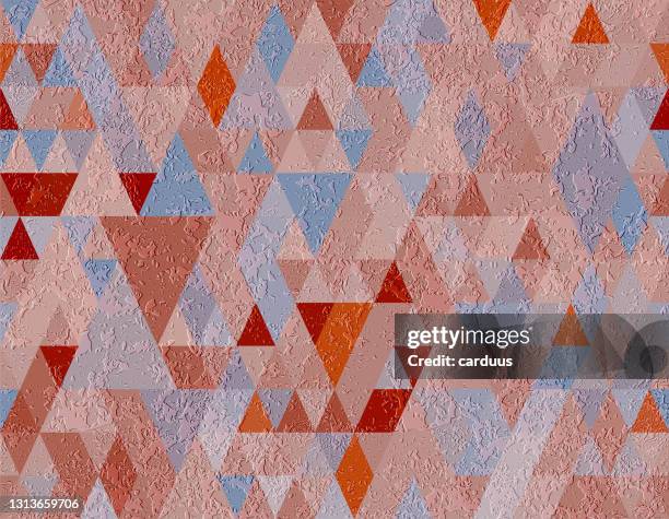 seamless  rhombic  patchwork  grunge  pattern - damaged carpet stock illustrations