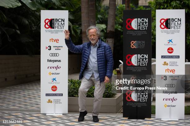 Director Fernando Colomo poses during the screening of the film 'Poliamor para principiantes' at the BCN Film Fest, April 21, 2021 in Barcelona,...