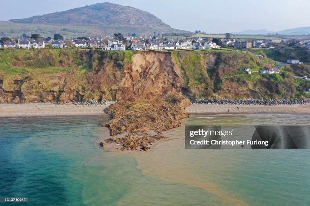 Landslide At Nefyn Beach