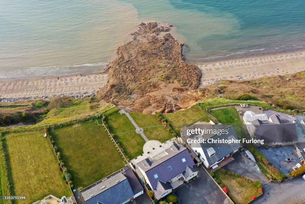 Landslide At Nefyn Beach