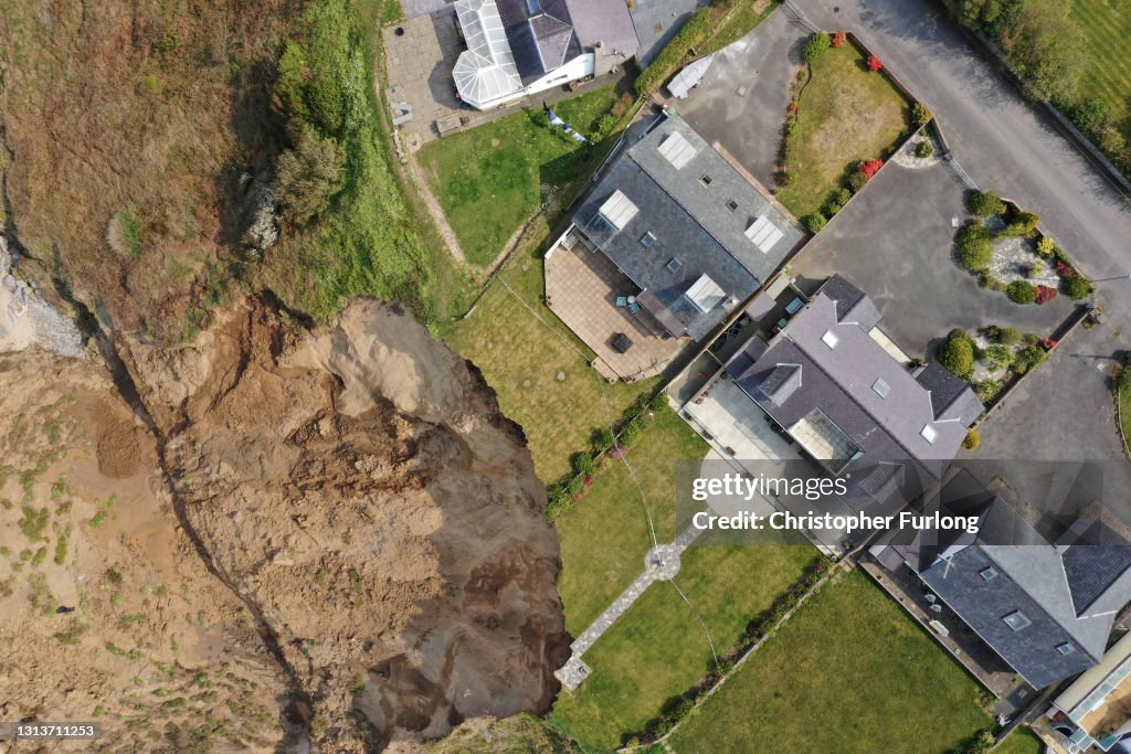 Landslide At Nefyn Beach