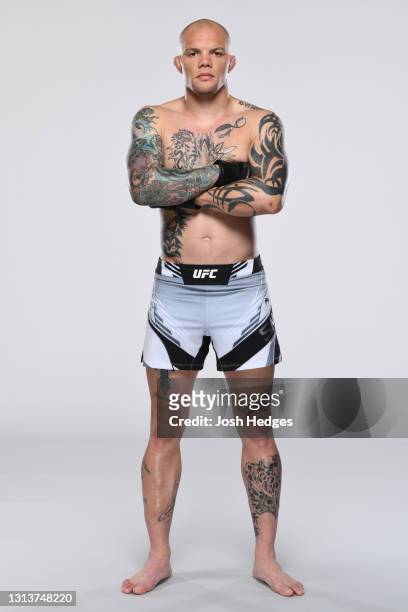 Anthony Smith poses for a portrait during a UFC photo session on April 21, 2021 in Jacksonville, Florida.