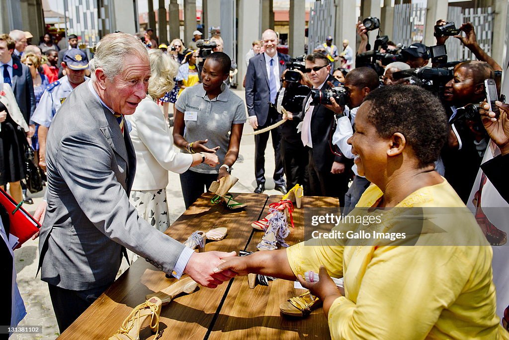 Prince Charles and Camilla visit Nelson Mandela Foundation