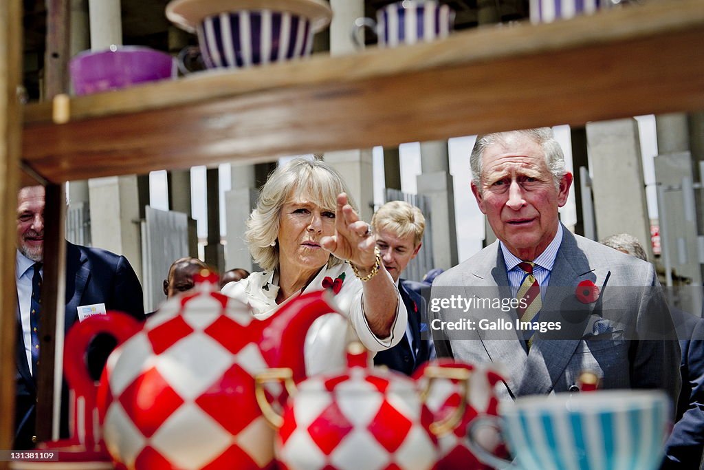 Prince Charles and Camilla visit Nelson Mandela Foundation