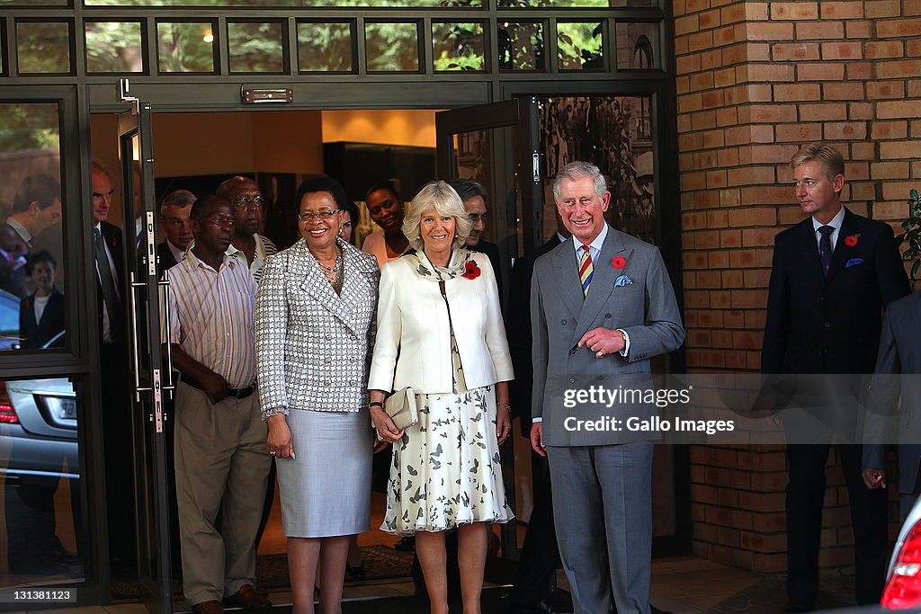 Prince Charles and Camilla visit Nelson Mandela Foundation