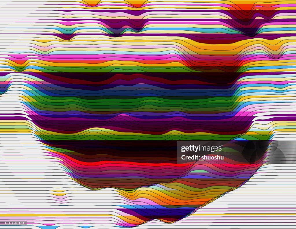 Abstract Gradient Wave Stripe Pattern Texture Background High-Res ...