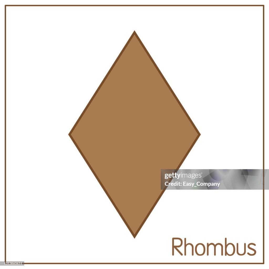 Diamond Pattern Rhomus Colored Rhombus Diamond Shapes Suitable For Preschool Coloring ...