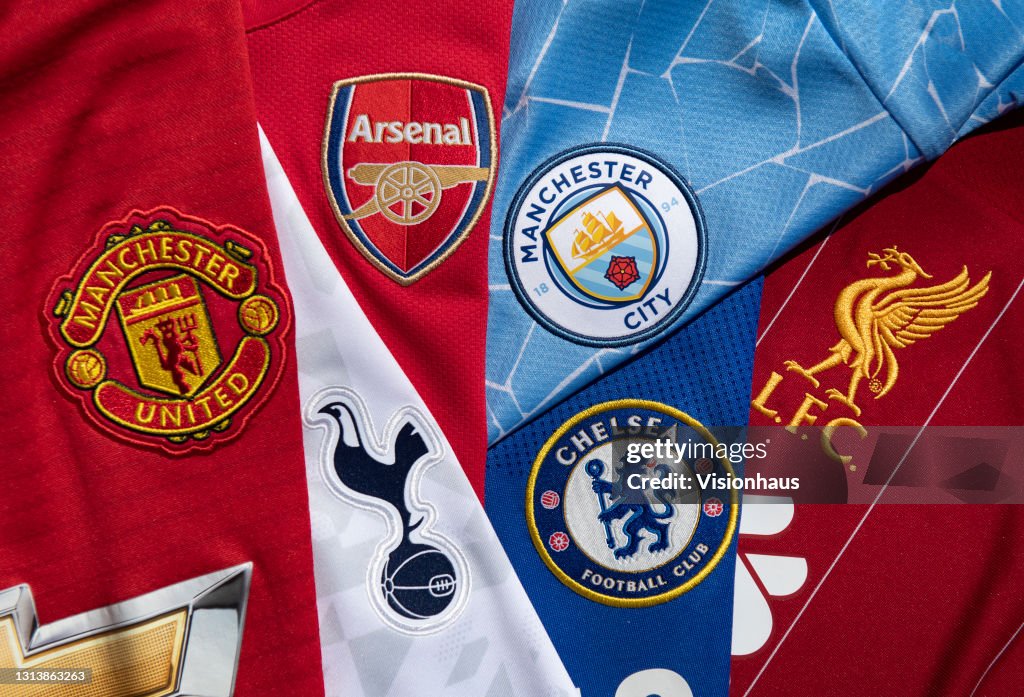 The Club Badges On The Home Shirts Of The So called Top Six In News the-club-badges-on-the-home-shirts-of-the-so-called-top-six-in-news
