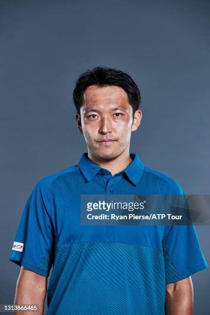 Tatsuma Ito of Japan poses for a portrait at Melbourne Park on January 16, 2020 in Melbourne, Australia.
