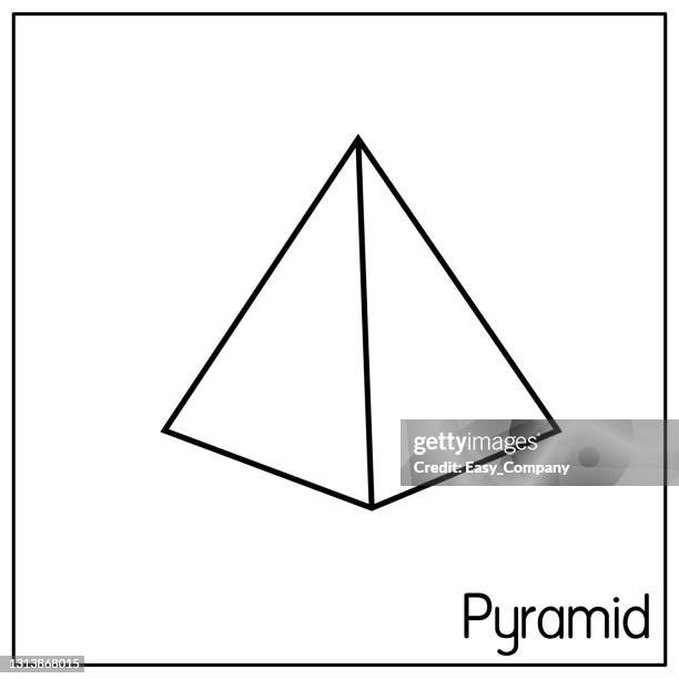 Pyramin 2d 2d Shapes Clipart Black And White