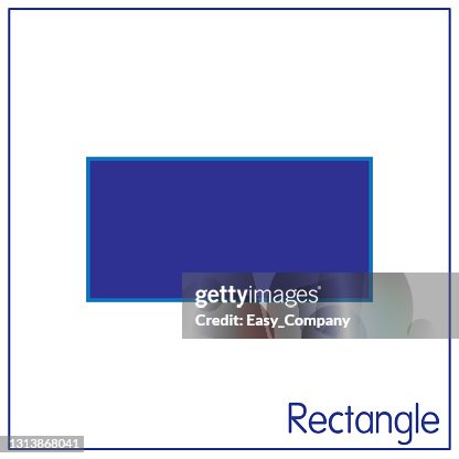 2d Rectangle Perfect Shapes Suitable For Student Preschool Coloring ...