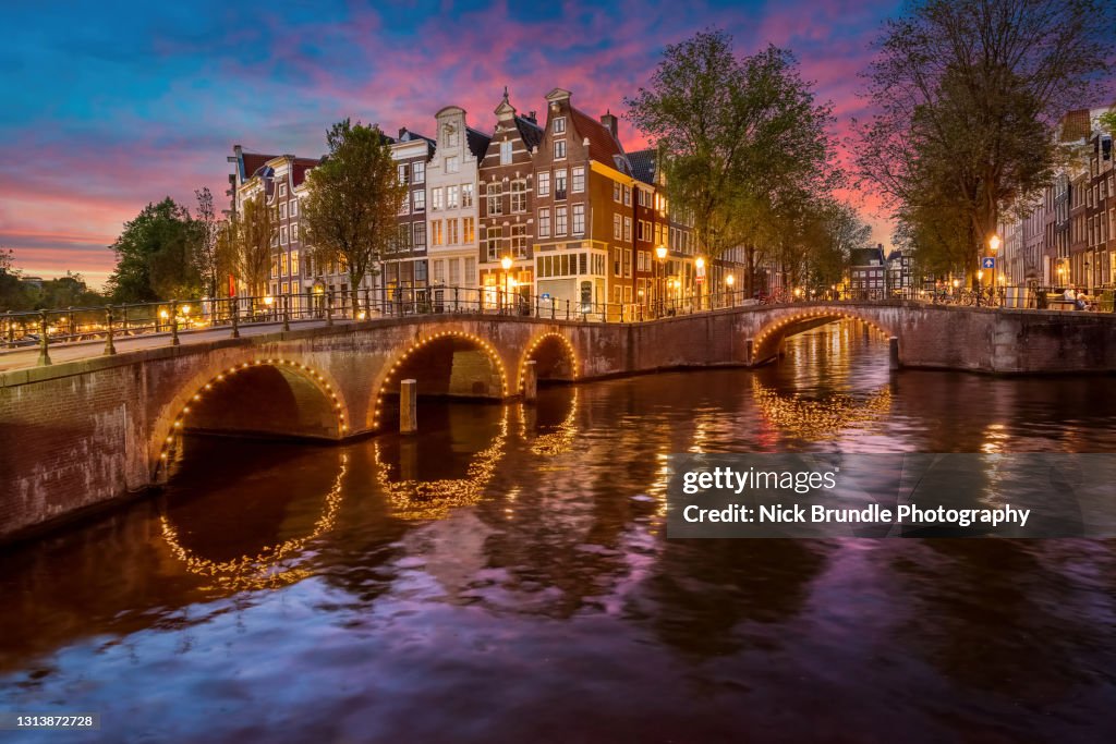 Keizersgracht Canal, Amsterdam, Holland.