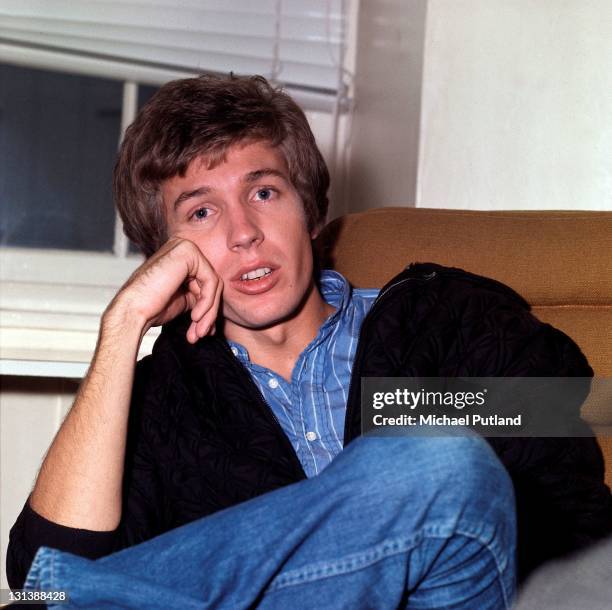 Scott Walker , formerly of the Walker Brothers, being interviewed, London on 11th November 1970.