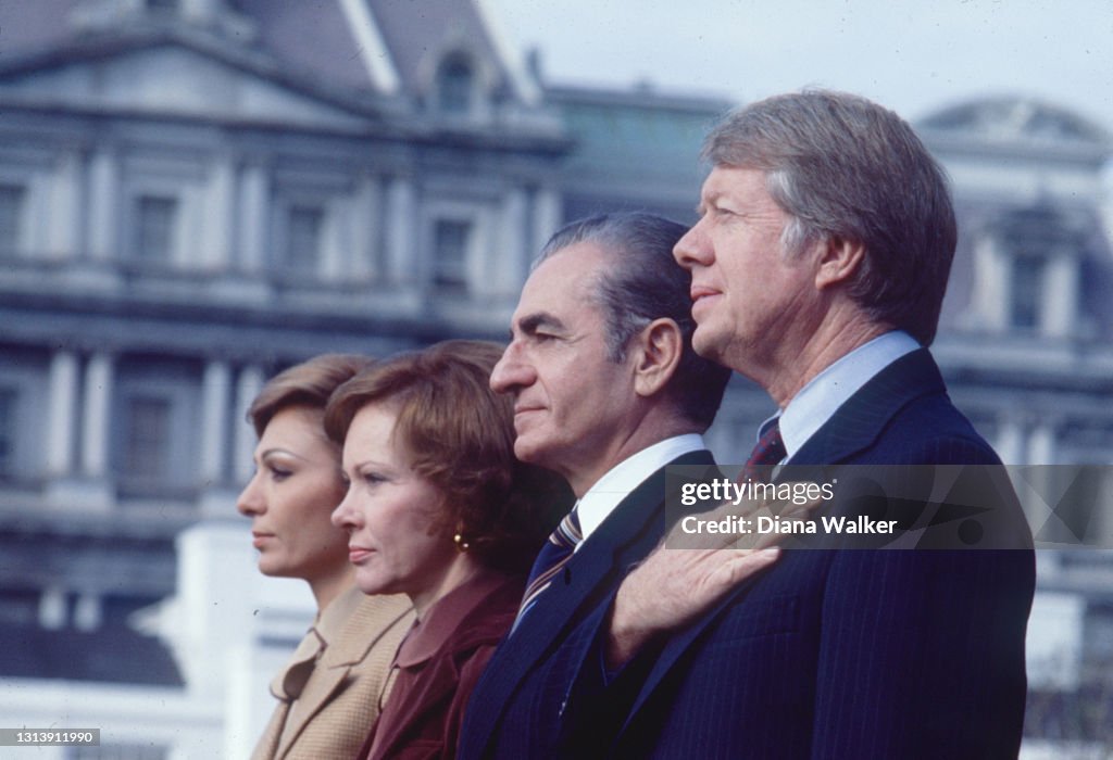 Carters Host Shah of Iran