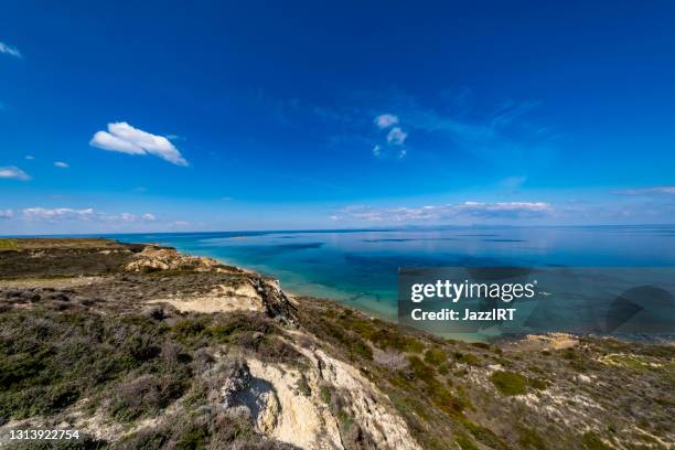 veduta di gokceada - gökçeada foto e immagini stock